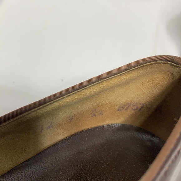 JOYCE California Dark Brown Heeled Loafer size 7-1/2 - Picture 11 of 12